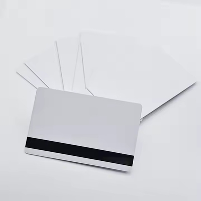 Hico 2750OE White Blank PVC Card Black Magnetic Strip Mini Tag T5577 Chip NFC RFID Communication for ID Card Printer Payment