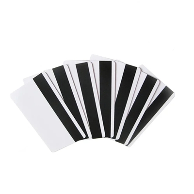 Hico 2750OE White Blank PVC Card Black Magnetic Strip Mini Tag T5577 Chip NFC RFID Communication for ID Card Printer Payment