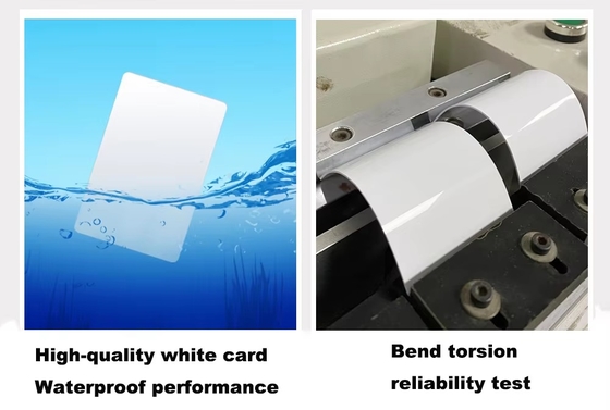 Hico 2750OE White Blank PVC Card Black Magnetic Strip Mini Tag T5577 Chip NFC RFID Communication for ID Card Printer Payment