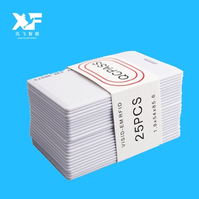 XunFei 13.56MHz RFID White PVC ID Card Mini Tag 1K T5577 EM4305 Chips for Hotel Payments Wholesale Chinese Supplier