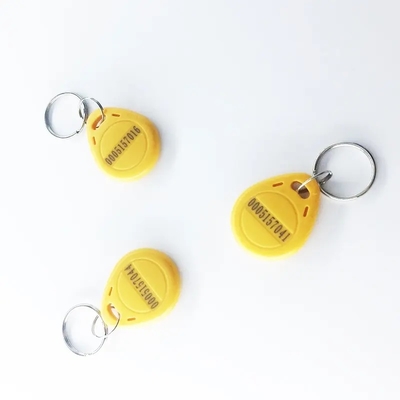 RFID Smart Keychain with T5577 EM4305 Chips Fireproof Waterproof NFC Keyfob Access Control Card with Silk Screen Logo for Hotels