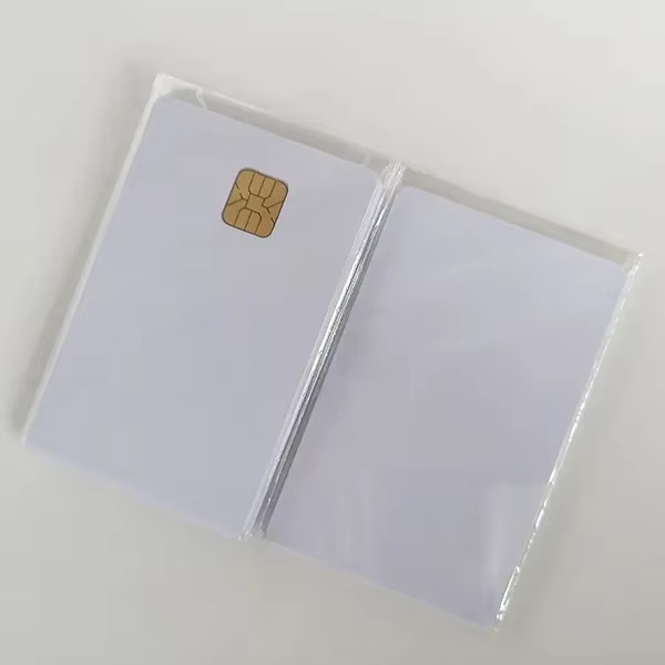 Custom Printable Blank PVC Inkjet Payment Access Control 4428/4442 External Chip Card Smart Card with Chip